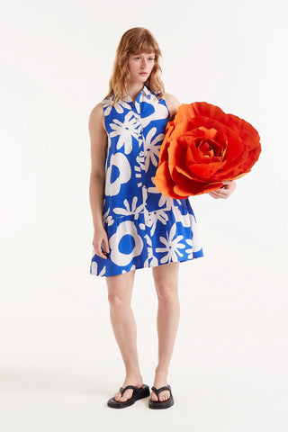 COMPANIA FANTASTICA Robe Floral - Bleu